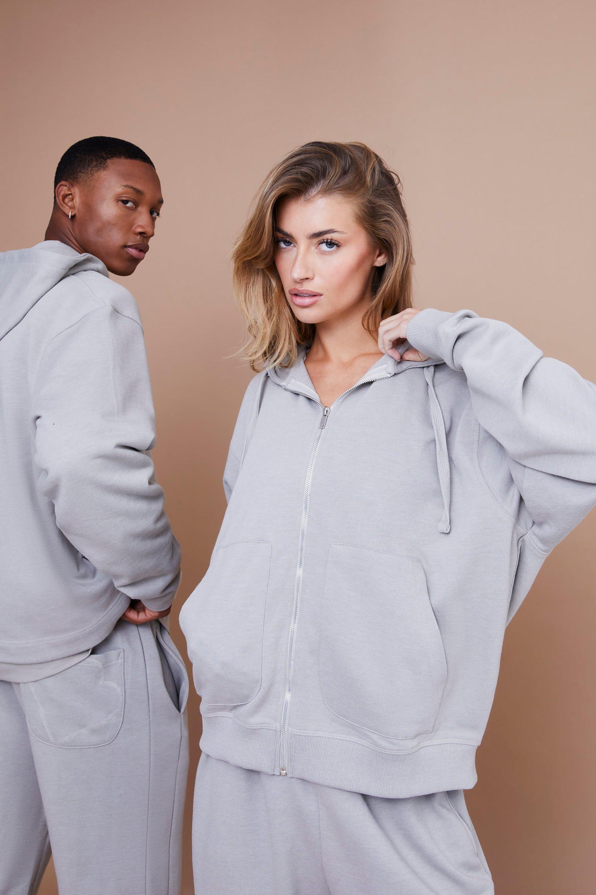 Boohooman grey hot sale hoodie